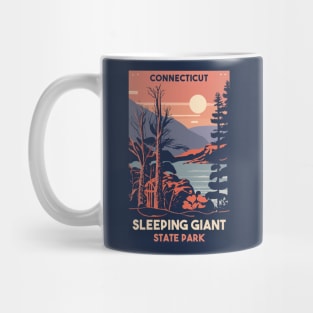 A Vintage Travel Art of the Sleeping Giant State Park - Connecticut - US Mug